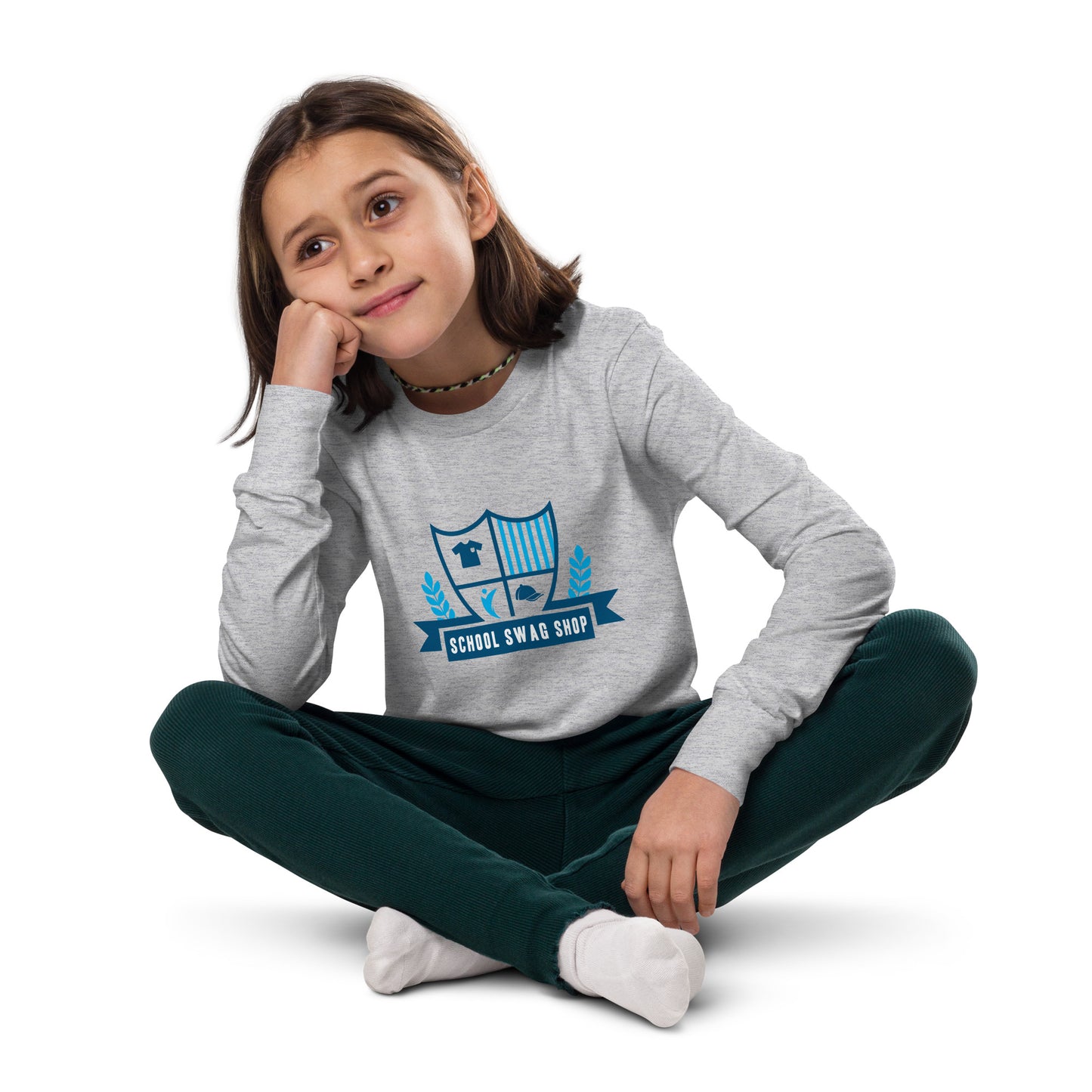 Youth long sleeve tee - Bella+Canvas - School Swag Shop