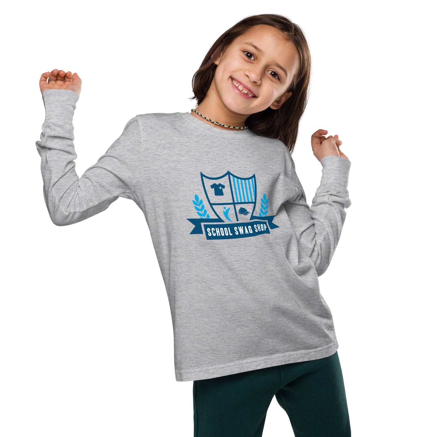 Youth long sleeve tee - Bella+Canvas - School Swag Shop