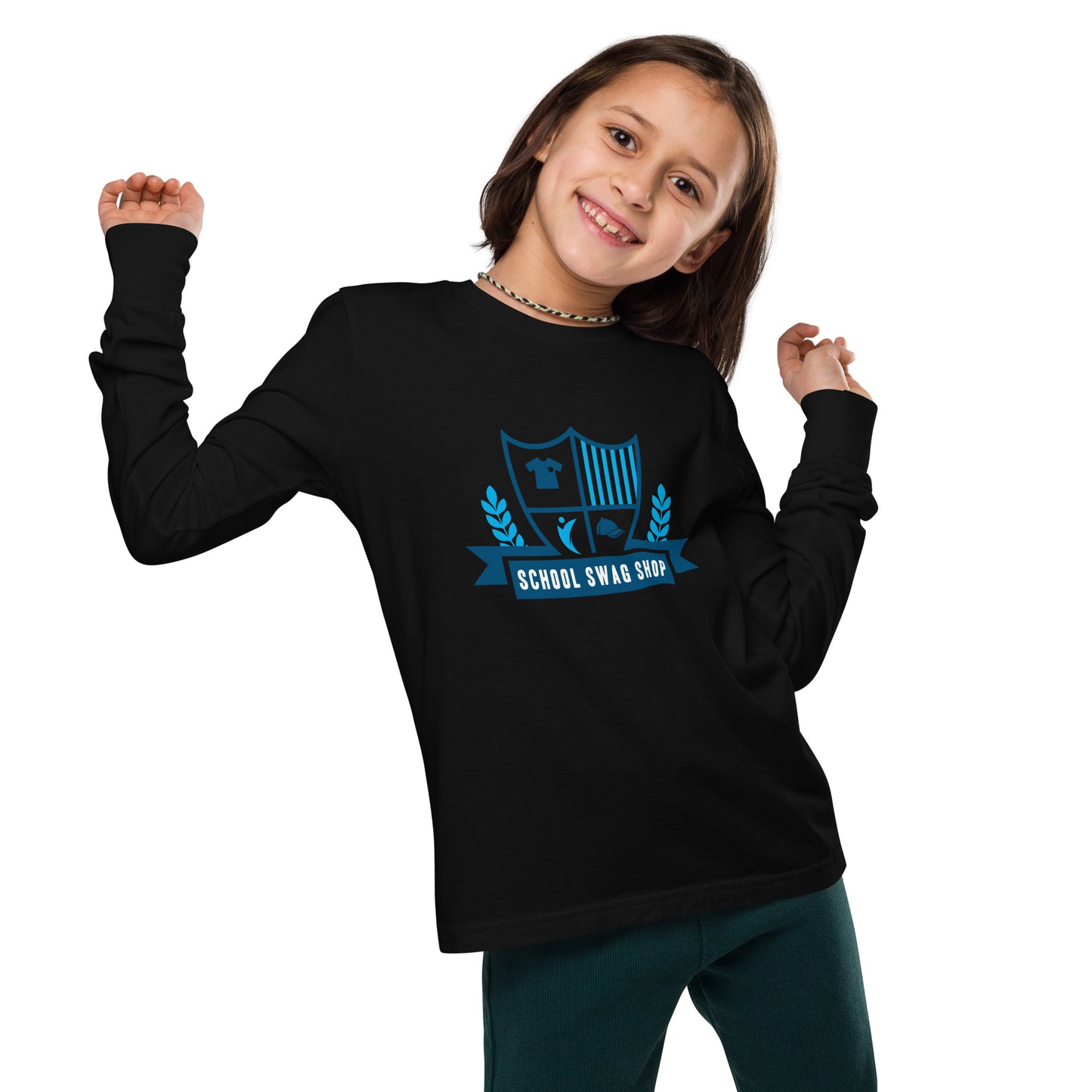 Youth long sleeve tee - Bella+Canvas - School Swag Shop