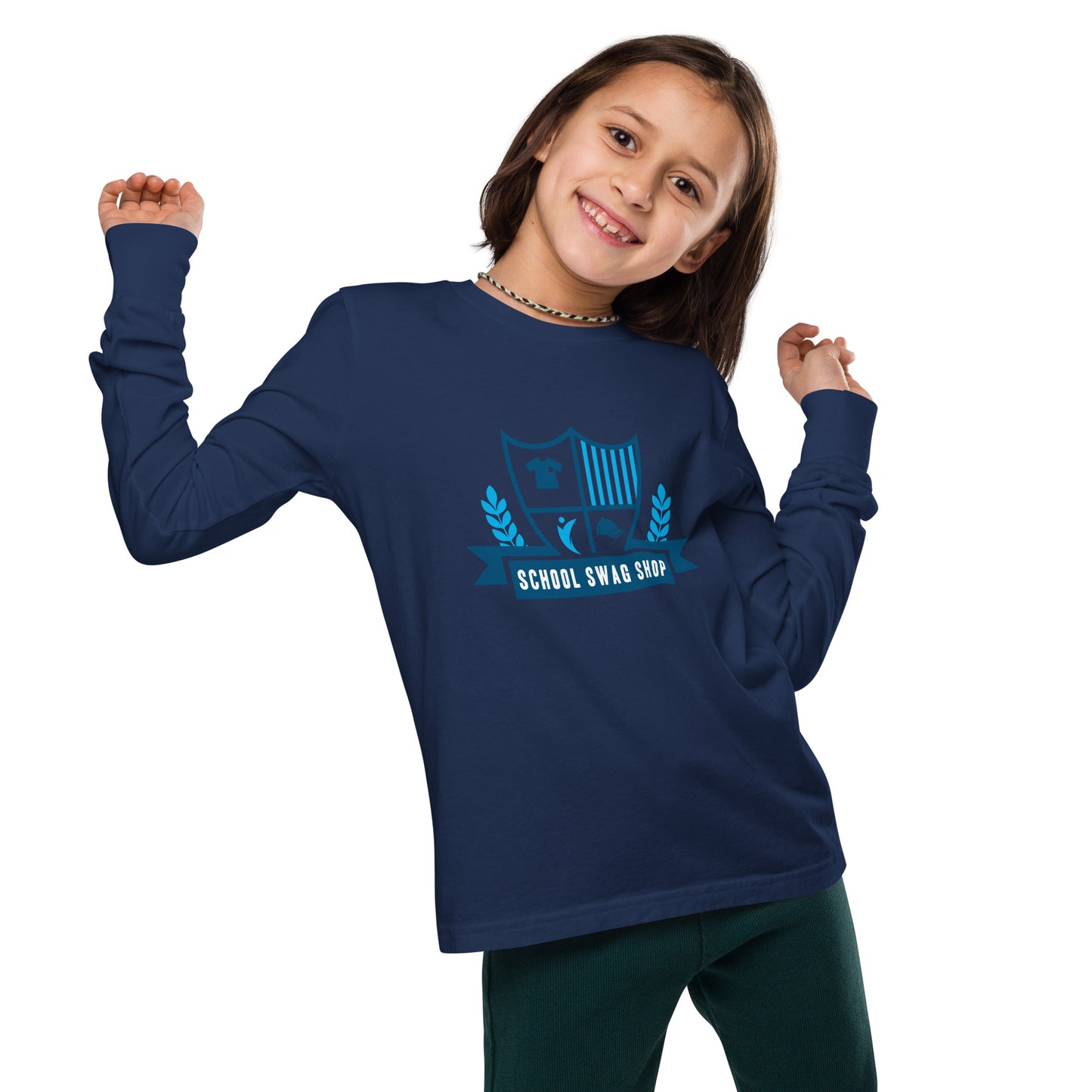 Youth long sleeve tee - Bella+Canvas - School Swag Shop