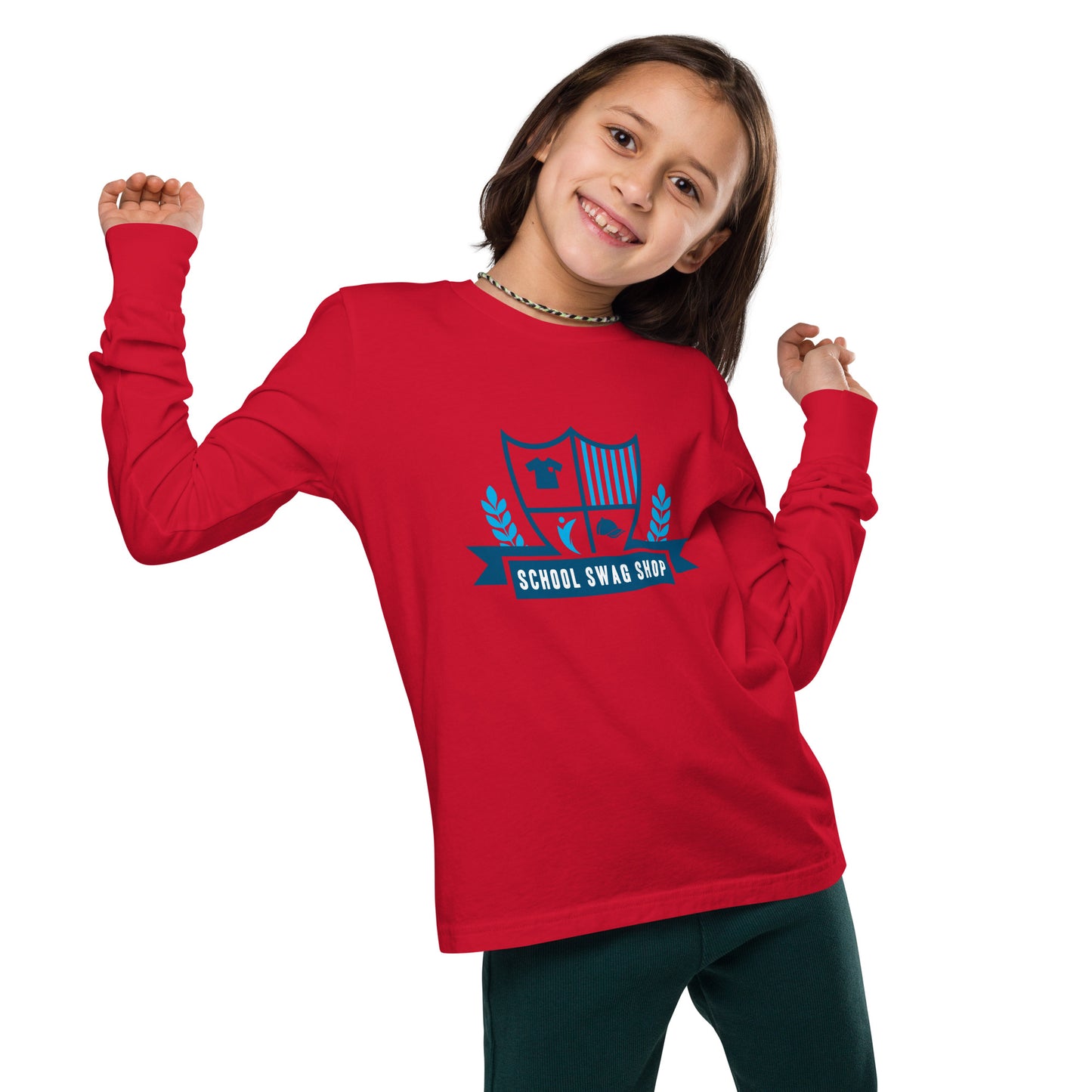 Youth long sleeve tee - Bella+Canvas - School Swag Shop