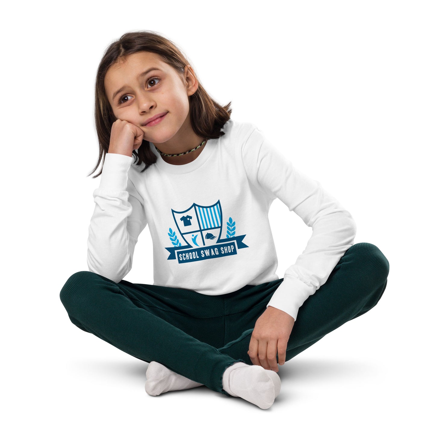 Youth long sleeve tee - Bella+Canvas - School Swag Shop