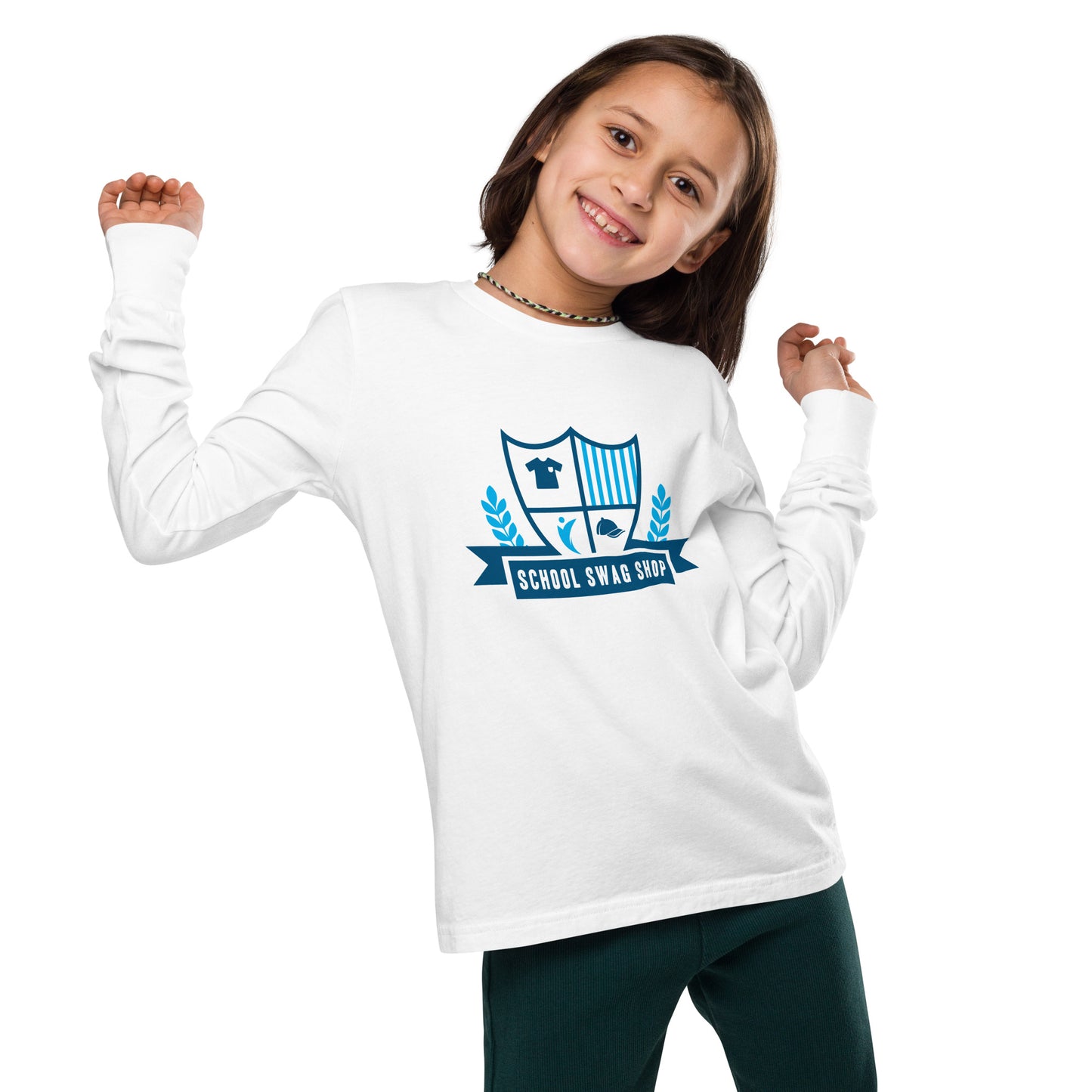 Youth long sleeve tee - Bella+Canvas - School Swag Shop