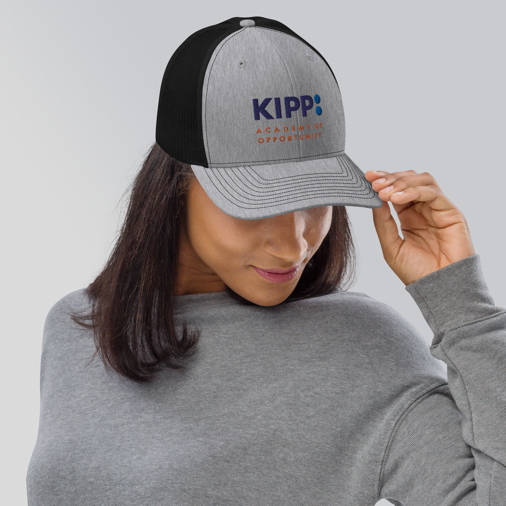 Gorra de camionero con cierre de presión en la parte posterior de malla - KIPP Academy of Opportunity (KAO)