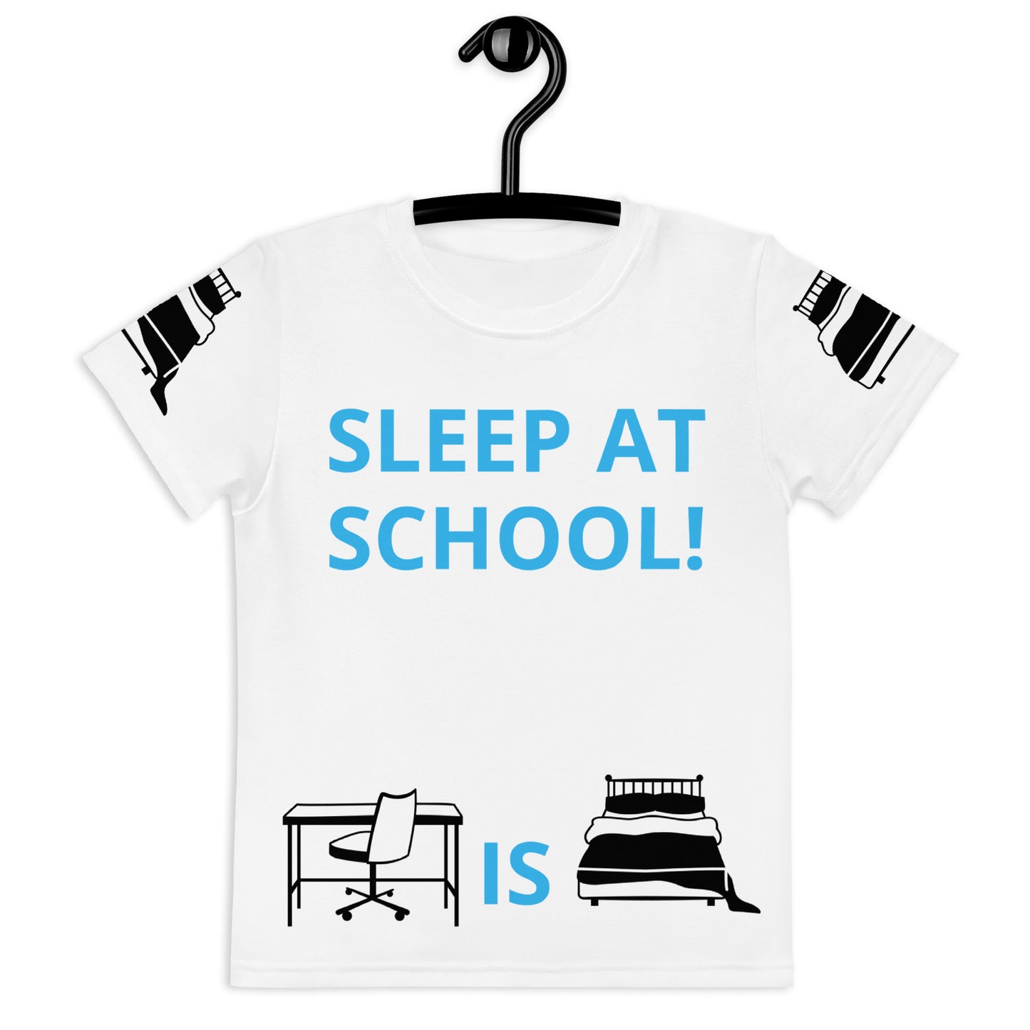 SLEEP AT SCHOOL! - Kids crew neck t-shirt - ELLACO