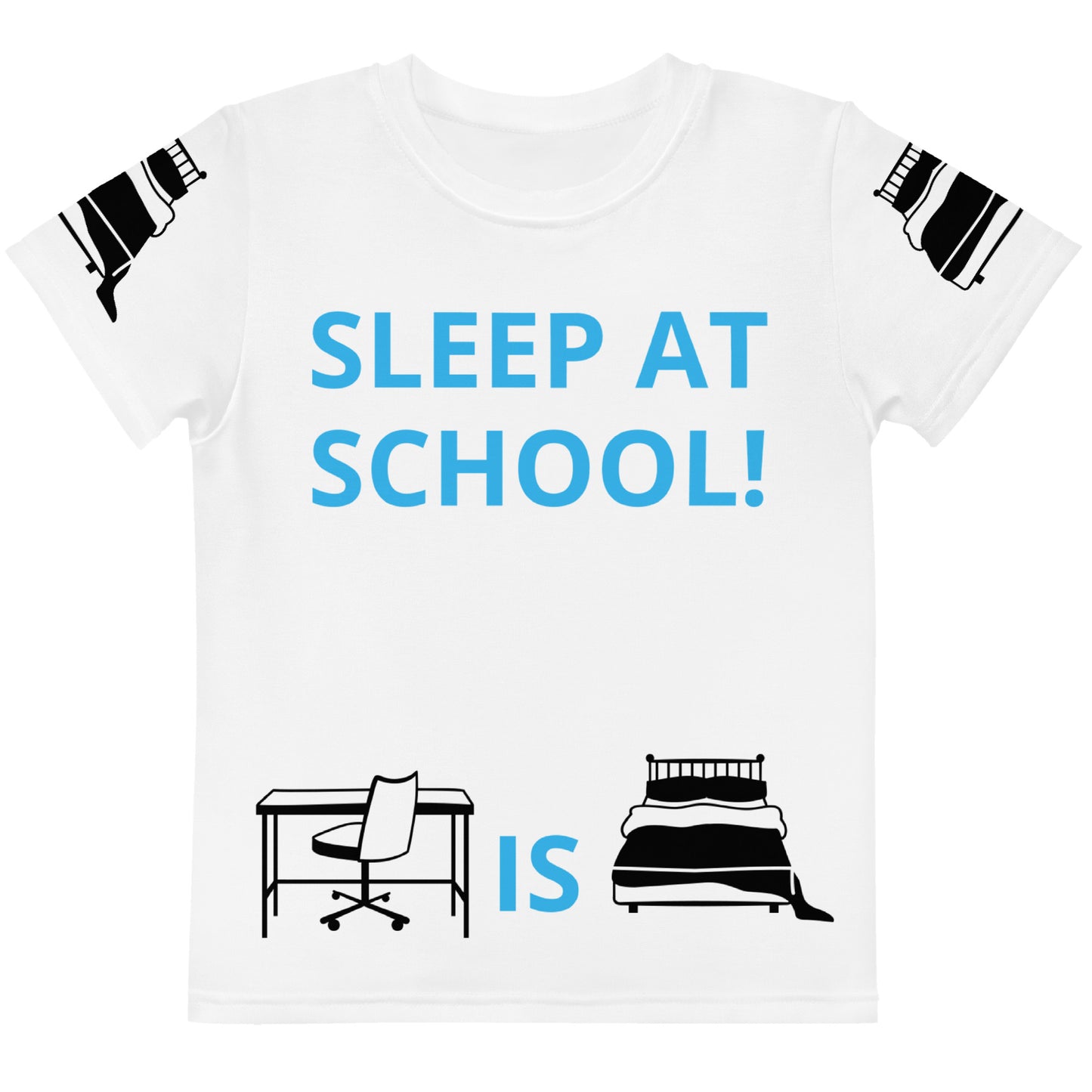 SLEEP AT SCHOOL! - Kids crew neck t-shirt - ELLACO