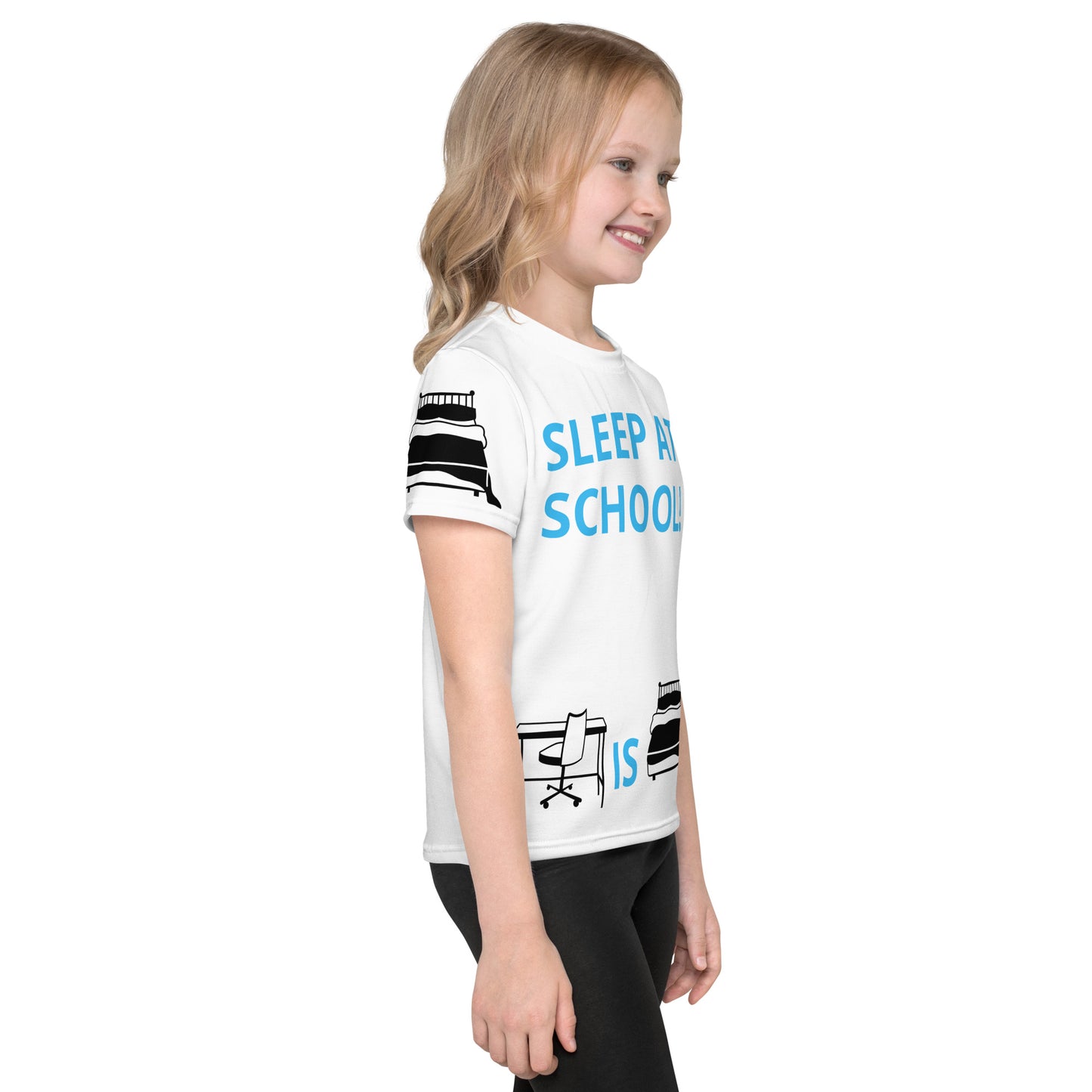 SLEEP AT SCHOOL! - Kids crew neck t-shirt - ELLACO