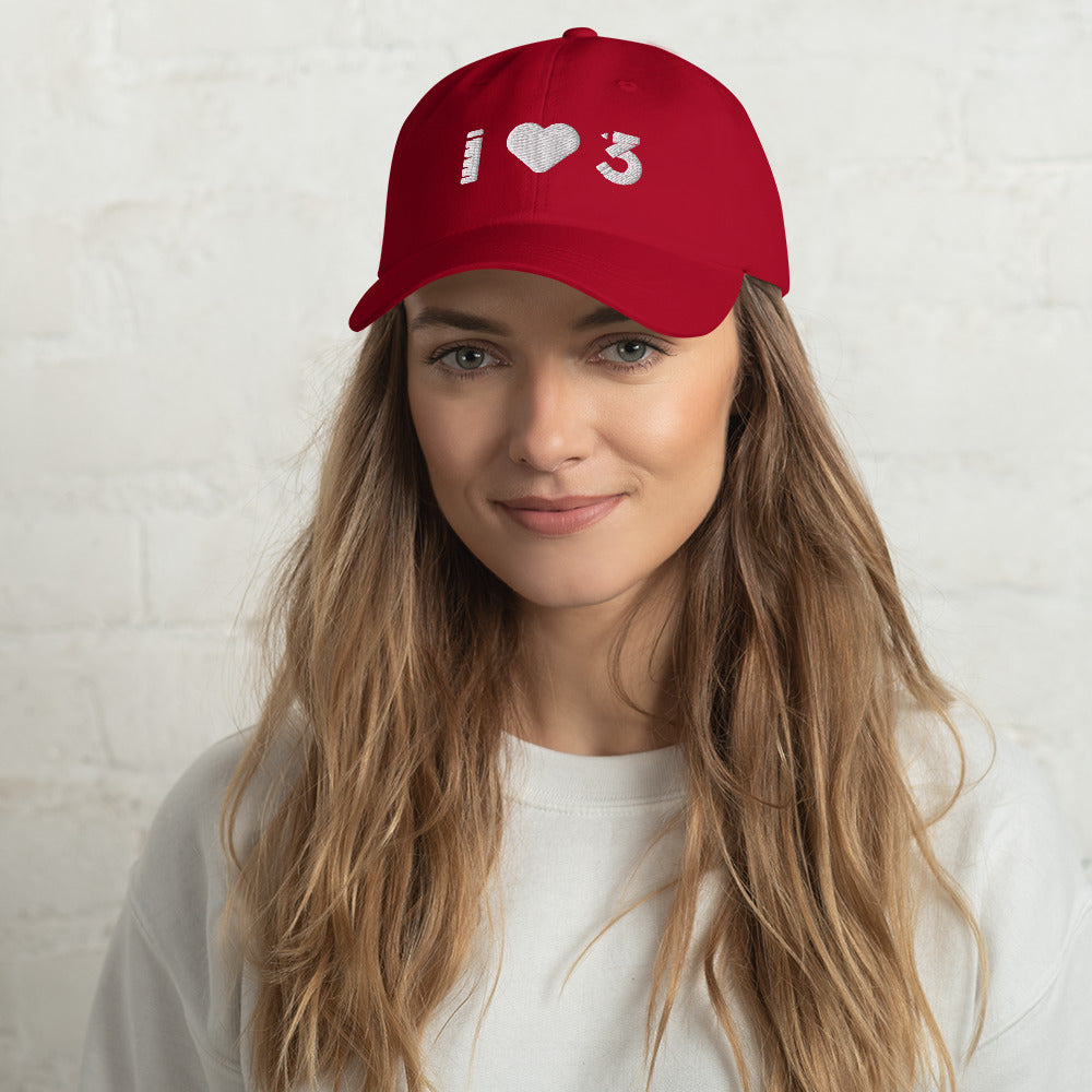 Gorra de béisbol ajustable - LAUSD - ThirdStreetES - WhiteHeartLogo