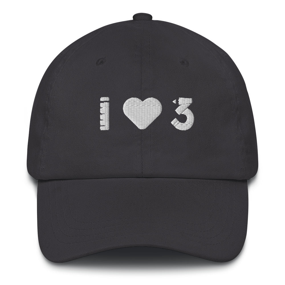 Gorra de béisbol ajustable - LAUSD - ThirdStreetES - WhiteHeartLogo