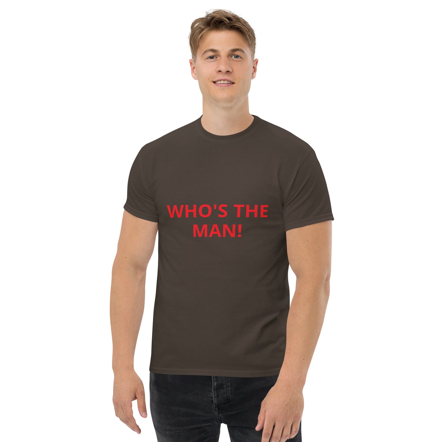 WHO'S THE THE MAN! - Men's classic tee - ELLACO