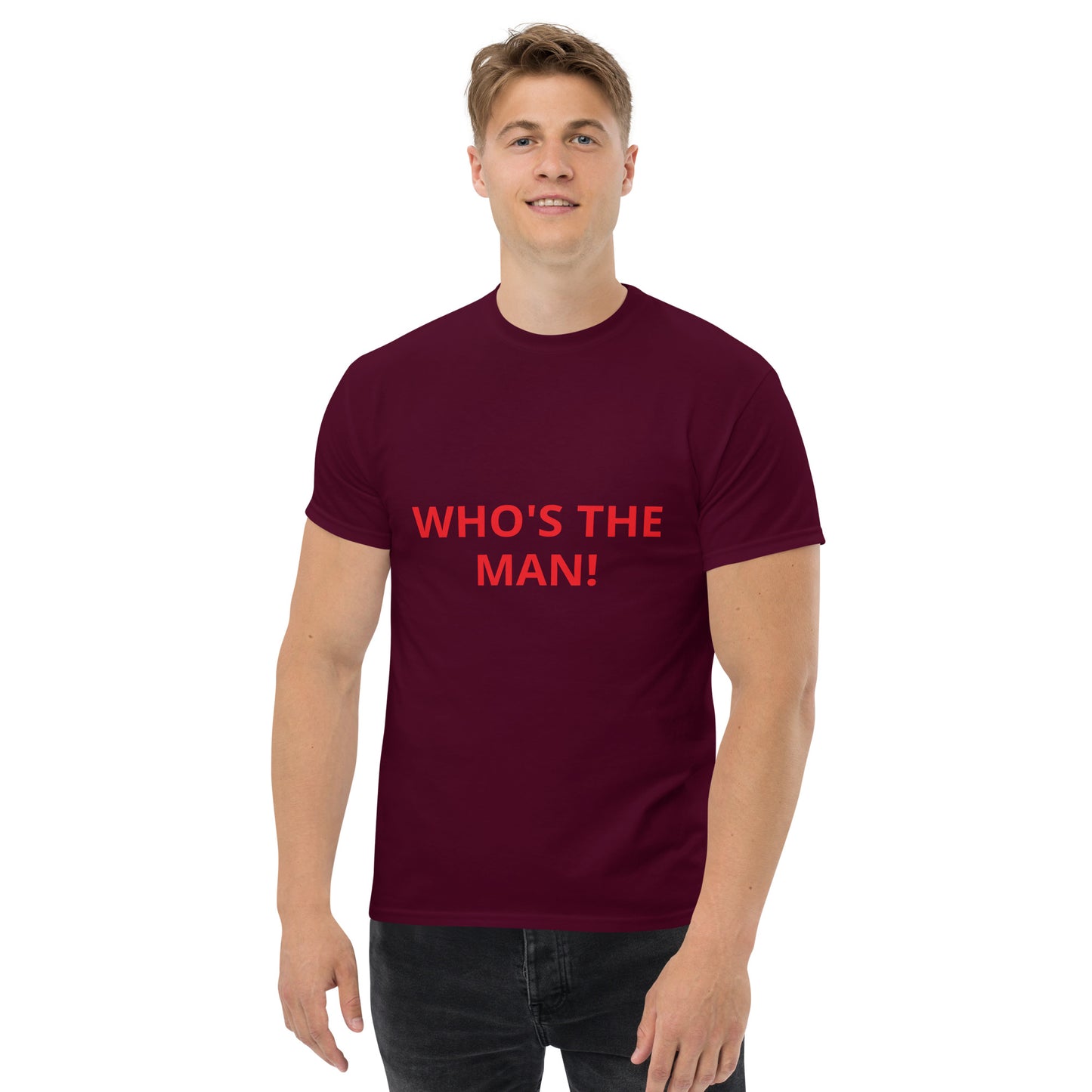 WHO'S THE THE MAN! - Men's classic tee - ELLACO