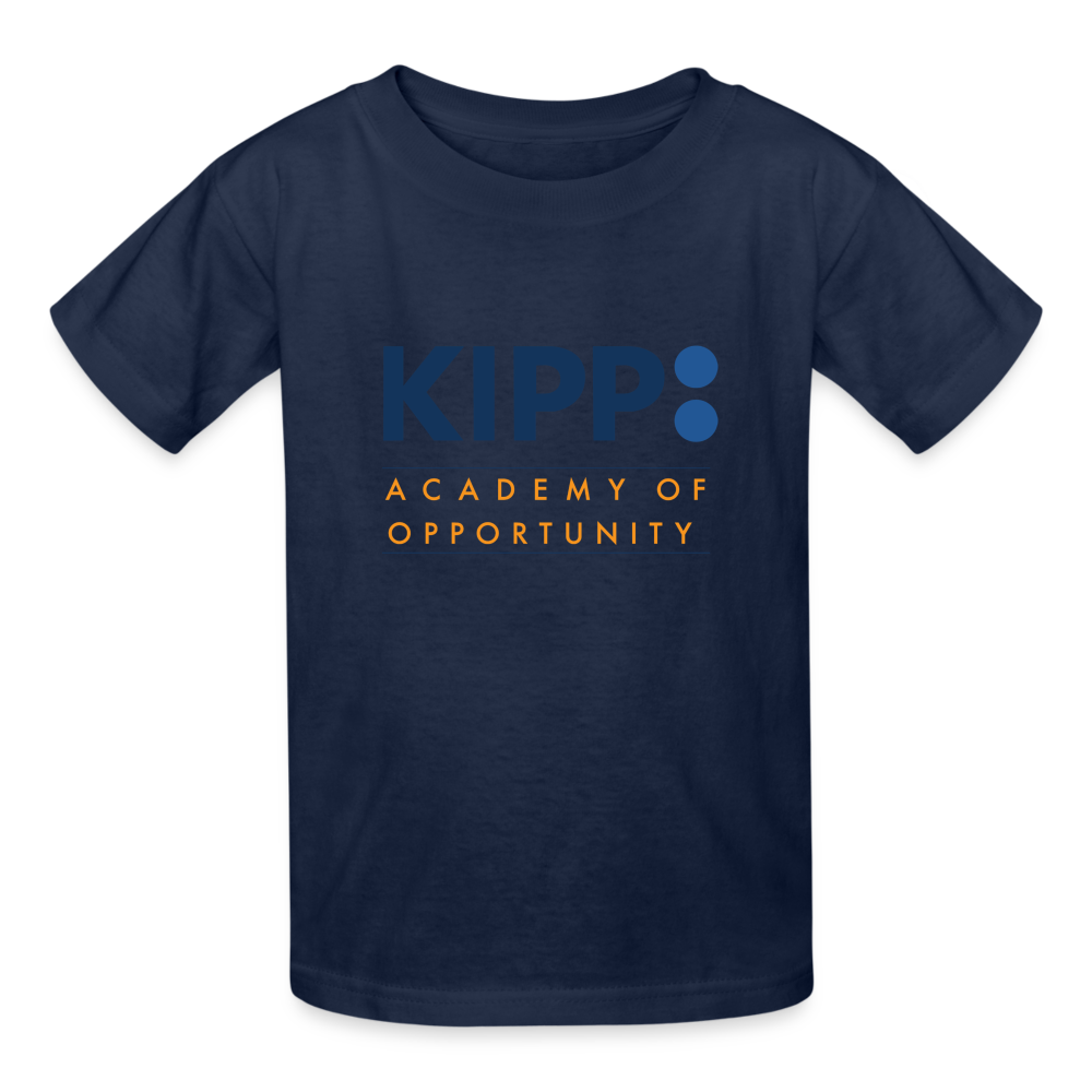 Youth Tagless T-shirt - Hanes - KIPP Academy of Opportunity (KAO) - navy