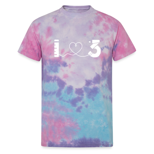 Unisex Tie Dye T-Shirt - LAUSD - ThirdStreetES - HeartString - cotton candy