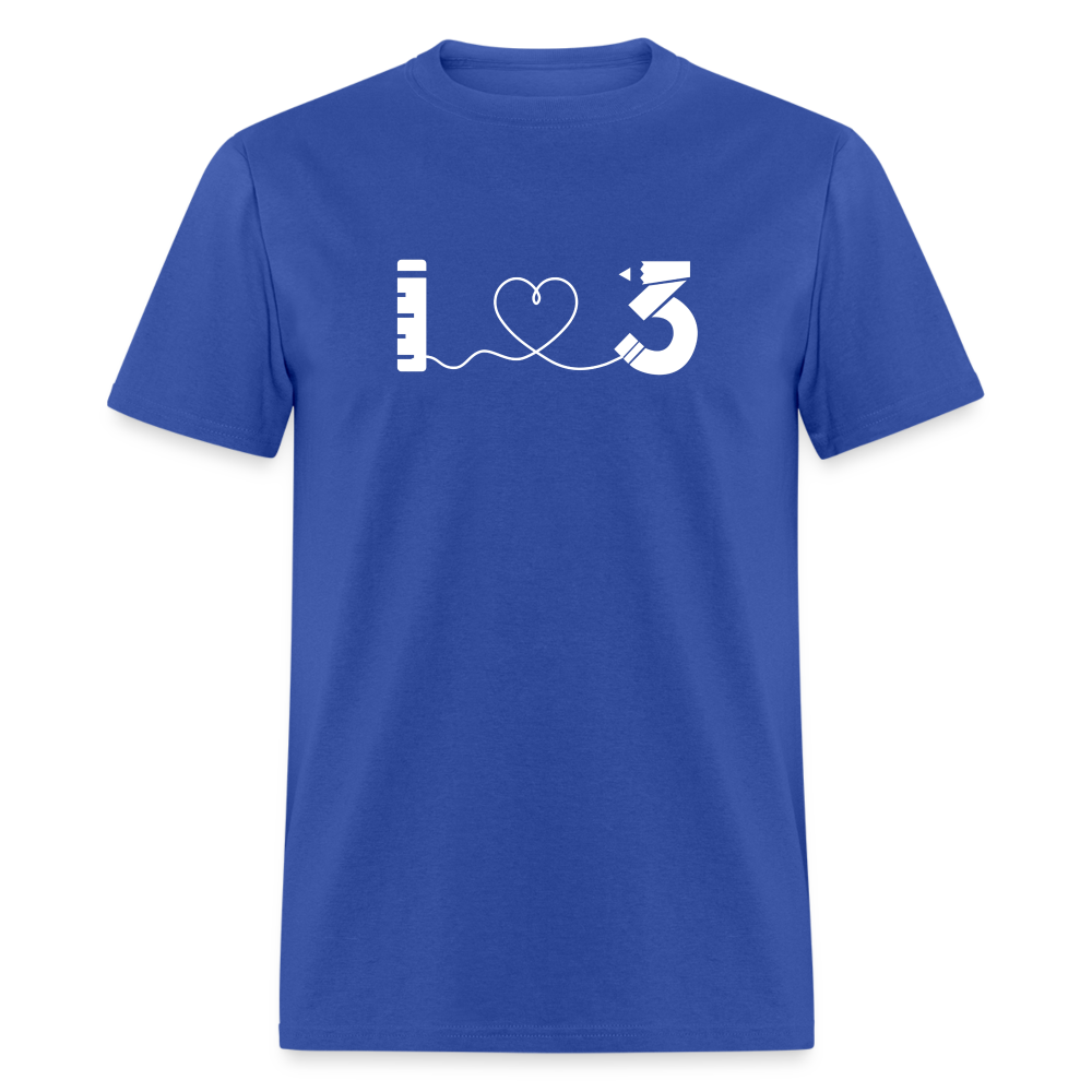 Unisex Classic T-Shirt - LAUSD - ThirdStreetES - HeartString - royal blue