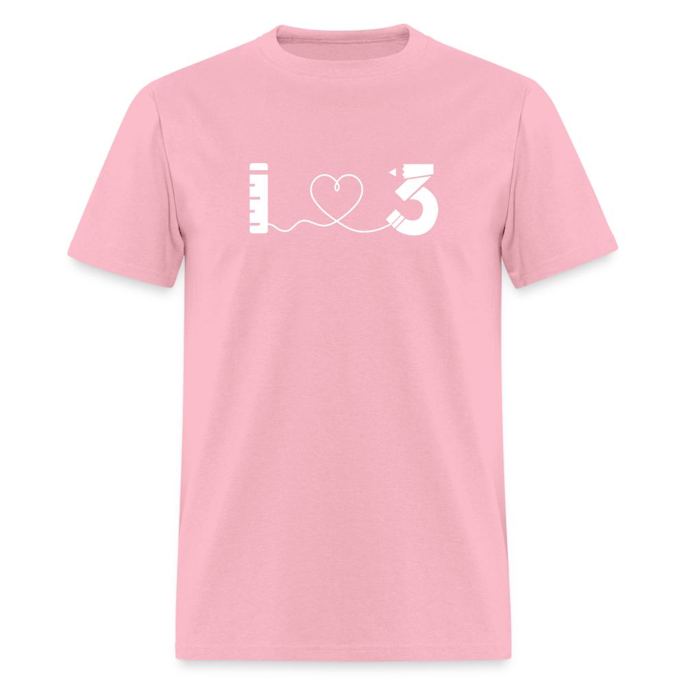 Unisex Classic T-Shirt - LAUSD - ThirdStreetES - HeartString - pink