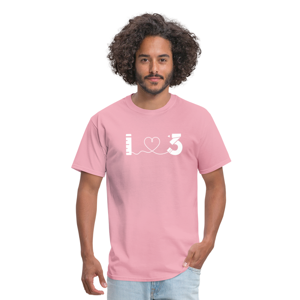 Unisex Classic T-Shirt - LAUSD - ThirdStreetES - HeartString - pink