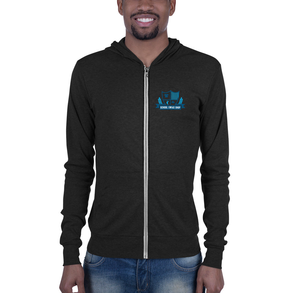 Unisex zip hoodie School Swag Shop SchoolSwagShop