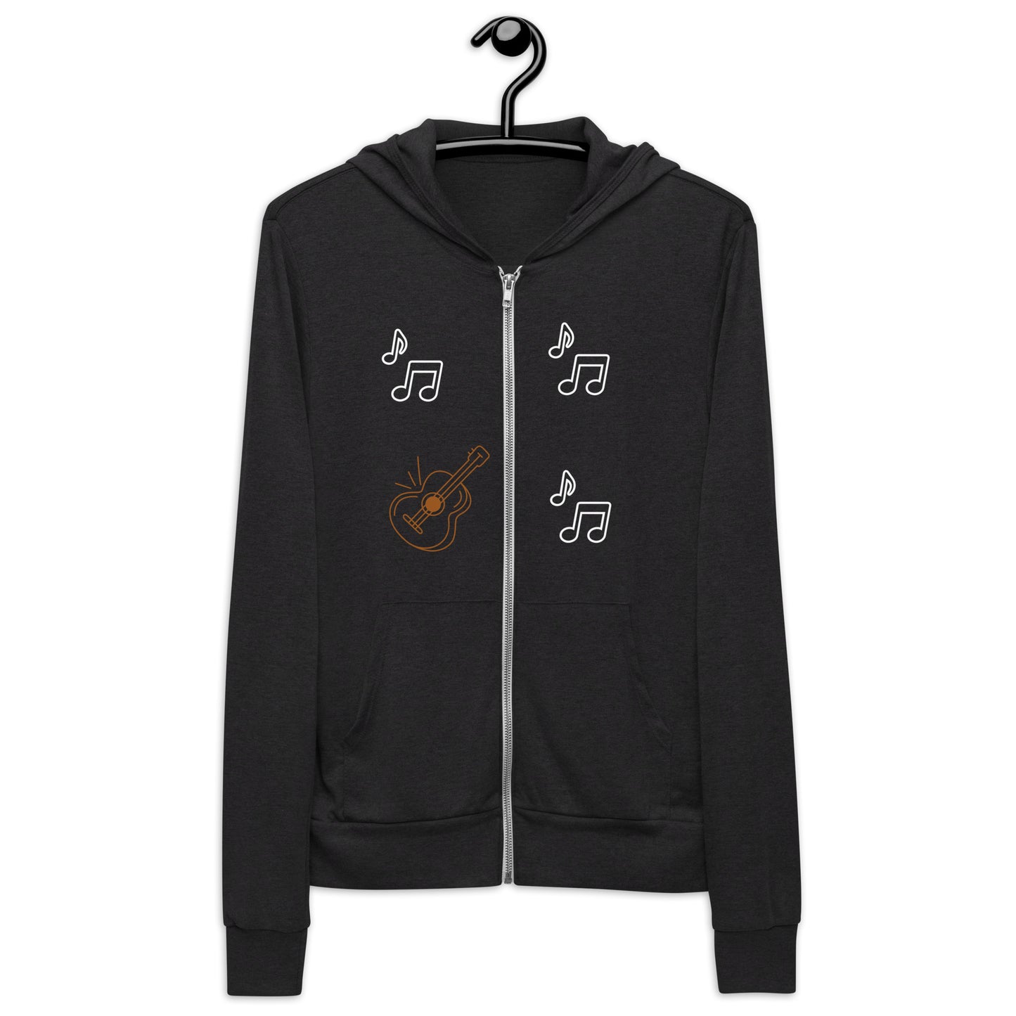 GUITARRA - Sudadera unisex con cremallera - ELLACO