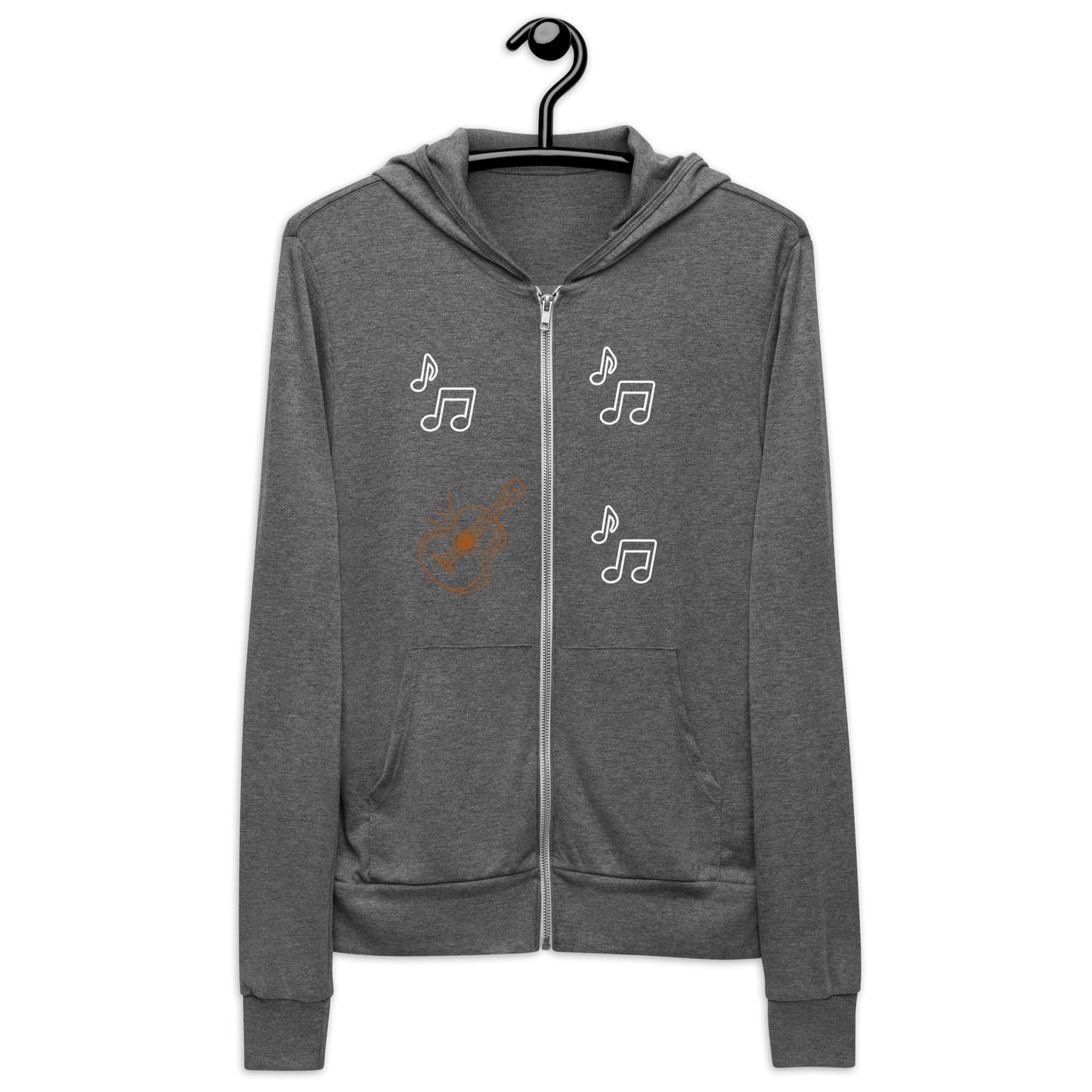 GUITARRA - Sudadera unisex con cremallera - ELLACO