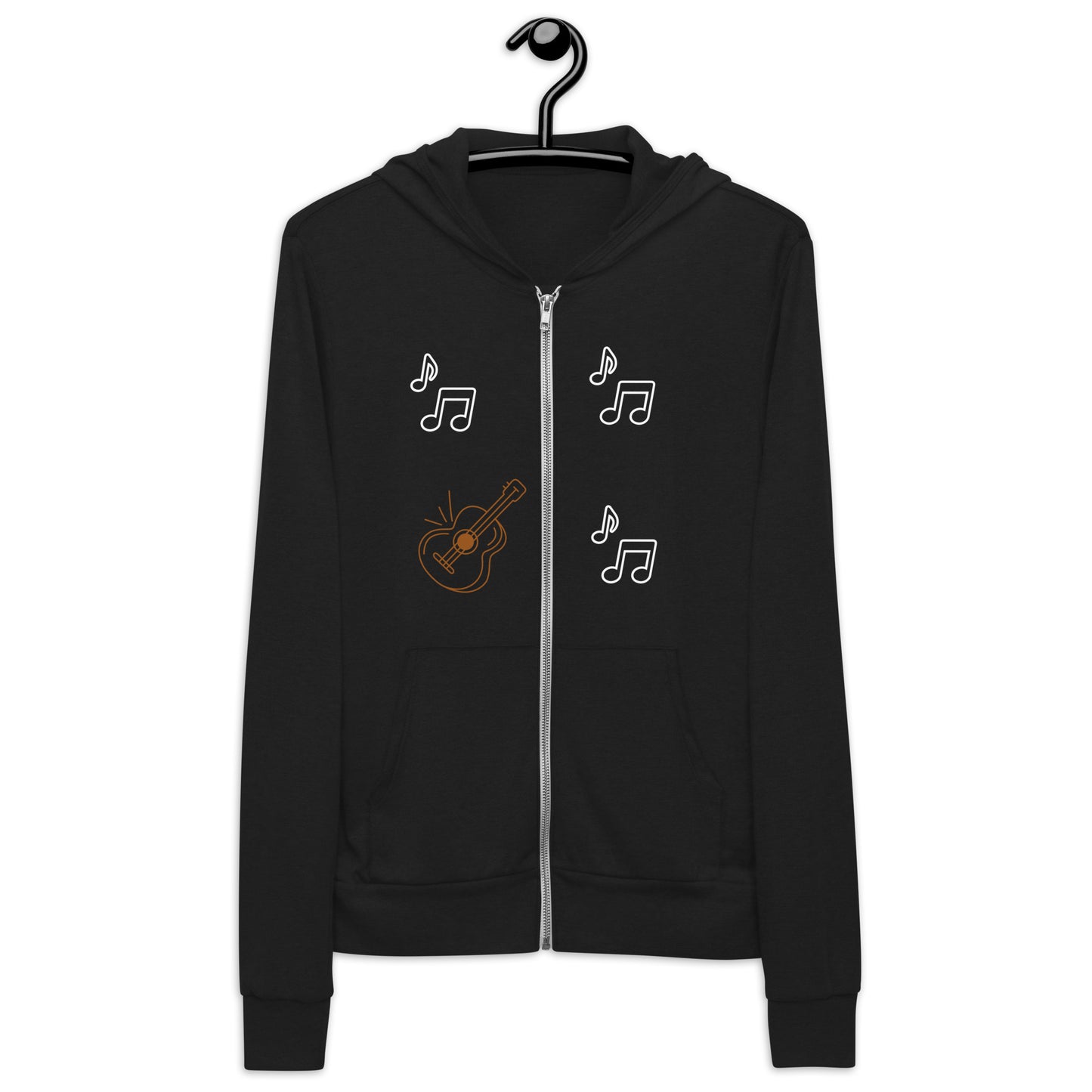 GUITARRA - Sudadera unisex con cremallera - ELLACO