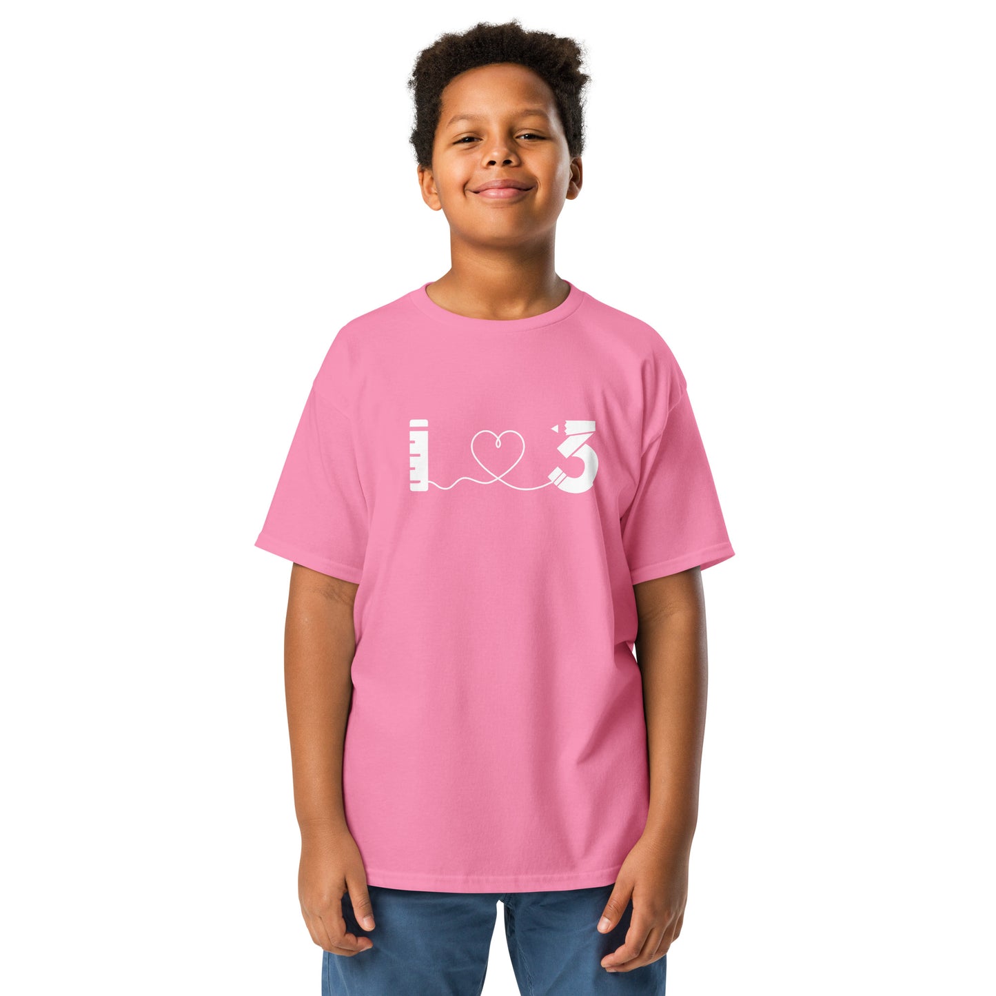 Youth classic tee - Gildan - LAUSD - ThirdStreetES - HeartString