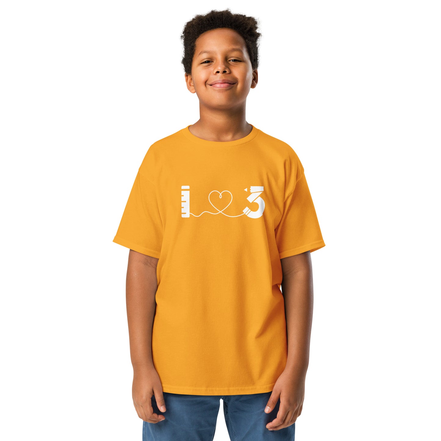 Youth classic tee - Gildan - LAUSD - ThirdStreetES - HeartString