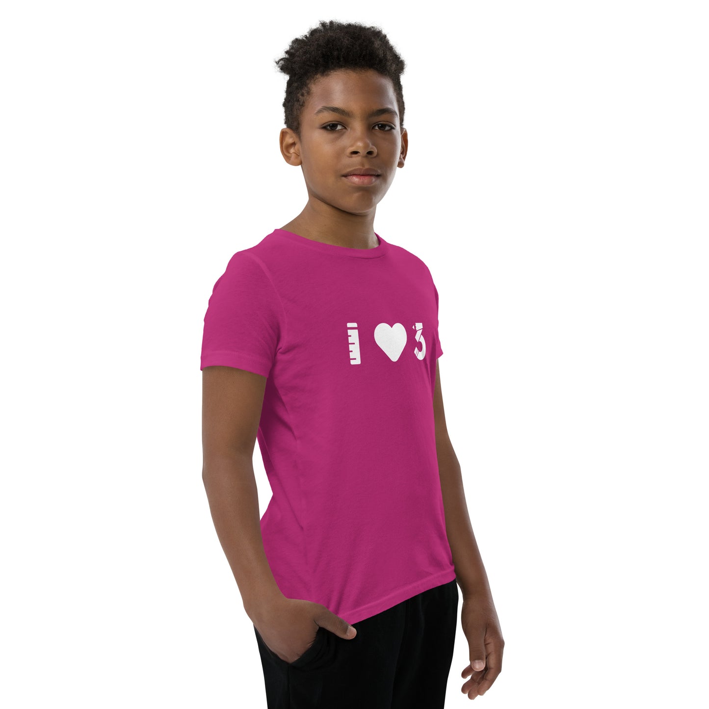 Youth Short Sleeve T-Shirt - LAUSD - ThirdStreetES - WhiteHeartLogo