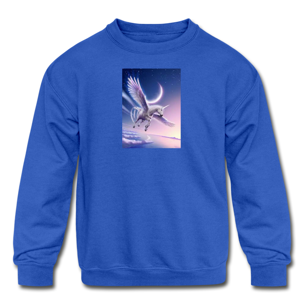 Youth Crewneck Sweatshirt - Gildan - AlicornAcademy - royal blue